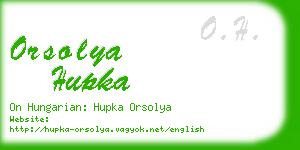 orsolya hupka business card